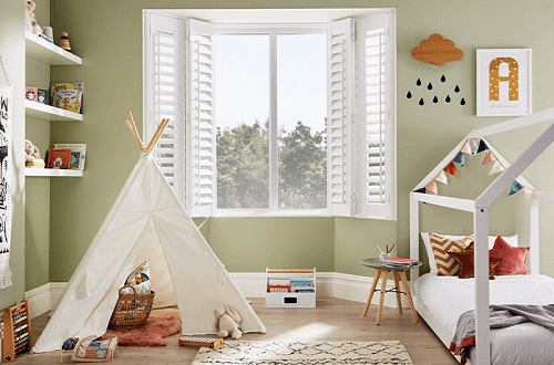 window with shutters